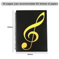 thumbnail image 2 of Desiderio 1 carpeta de música de 30 páginas (puede caber 60 hojas) Carpeta de música A4 Libro de partituras de piano, Negro, 2 of 5