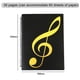 thumbnail image 2 of Desiderio 1 carpeta de música de 30 páginas (puede caber 60 hojas) Carpeta de música A4 Libro de partituras de piano, Negro, 2 of 5
