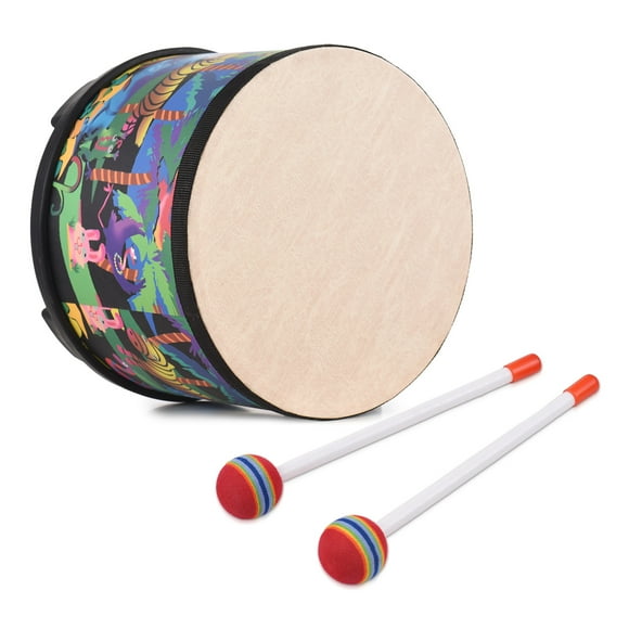 Percussion Instrument,8-inch Floor Drum Set Drum Drums With Birthday Floor Drums Buzhi 2 Drum Musical