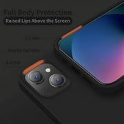Entronix Silicone Soft Case Designed for iPhone 15 Shockproof Durable Slim Fit, Black