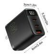 thumbnail image 3 of Cargador de Teléfono Portátil 3 en 1 Gan Cargador Rápido 65W 2025, Usb Cargador de Pared 2 Tipo-C 1 Adaptador Usb-A para Teléfono Portátil Tablet, 3 of 8