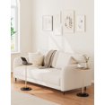 thumbnail image 6 of Drink Table, Round Side Table for Small Spaces, Pedestal End Table with Metal Base, Rustic Brown, 6 of 8
