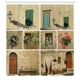 thumbnail image 3 of Ambesonne Colorful Shower Curtain, Italian Stone Houses, 69"Wx70"L, Multicolor, 3 of 5