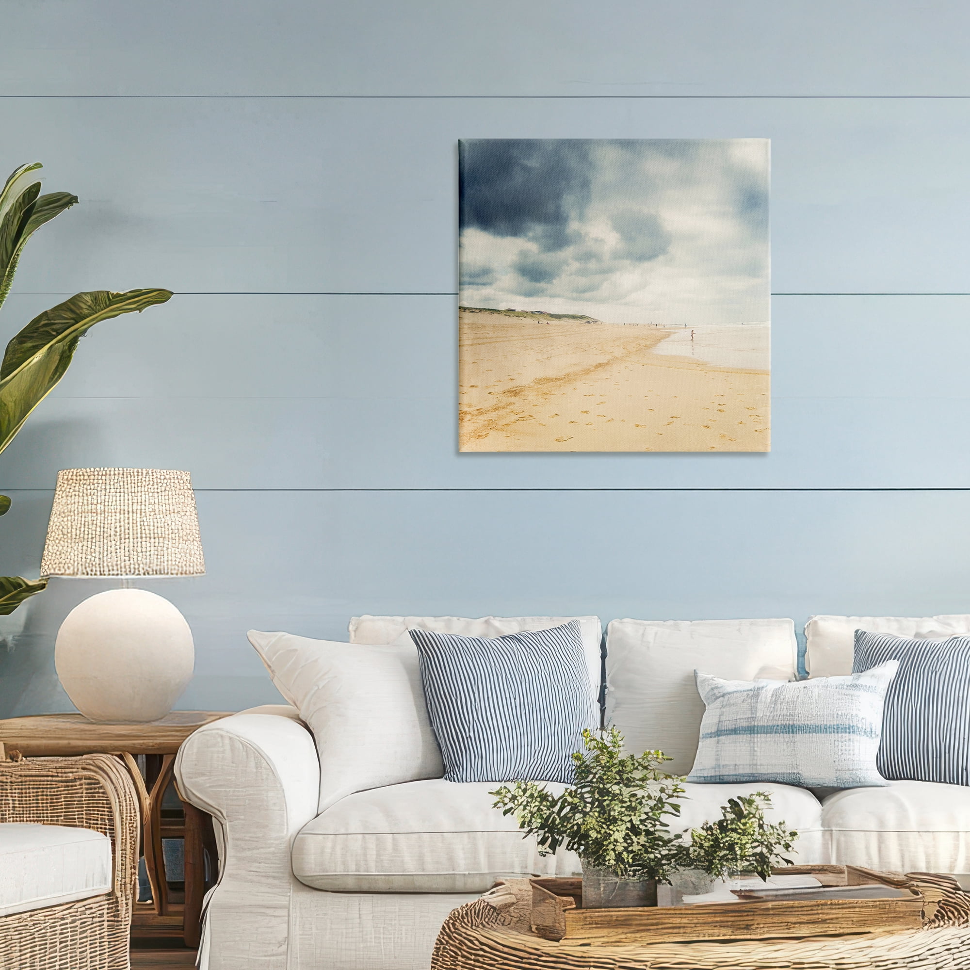 Stupell Industries Beach On A Cloudy Day Canvas Wall Art, design by Dirk Wüstenhagen