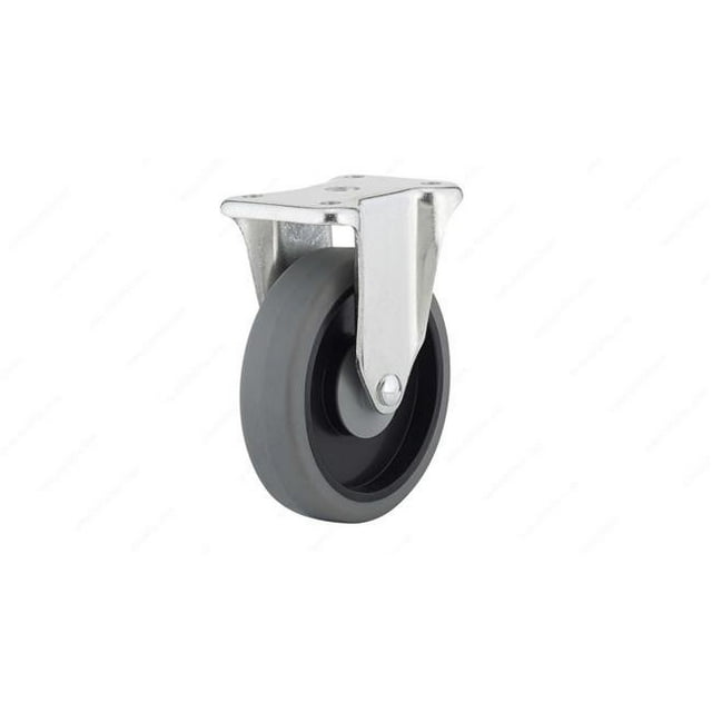 Richelieu F27276 5 in. Rigid Thermoplastic Rubber Caster, Gray