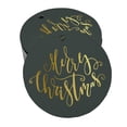 thumbnail image 1 of Inkdotpot Pack Of 50 Merry Christmas Favor Paper Tags Craft Real Gold Foil Hang Tags, 1 of 6