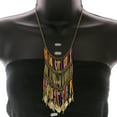 thumbnail image 3 of Mi Amore Leaves Fashion-Necklace Multicolor/Gold-Tone, 3 of 3