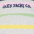 thumbnail image 4 of Lazy Jacks Womens Striped Button Neck Winter Sweatshirt, 4 of 4