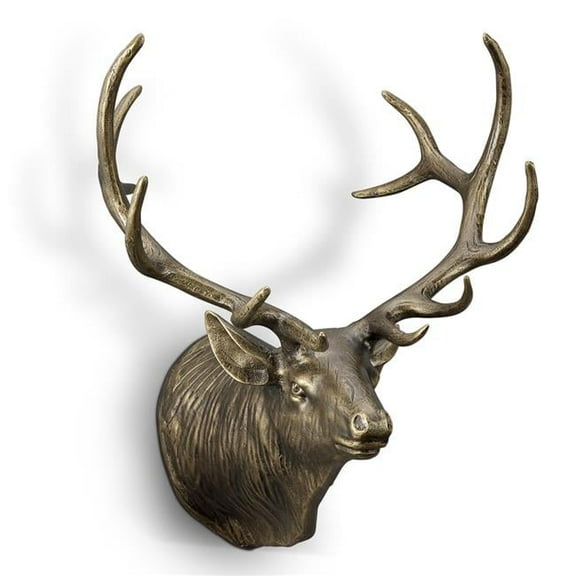 SPI Home 35164 15 x 12.5 x 11.5 in. Small Noble Deer Head Wall Decor