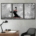 thumbnail image 2 of wall26 Framed Canvas Print Wall Art Set Spray Paint Banksy Rocket Plane Graffiti &amp; Street Art Comic Book Illustrations Modern Art Urban Portrait for Living Room, Bedroom, Office - 24"x36&quo, 2 of 5
