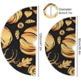 thumbnail image 3 of FMSHPON Halloween PumpkinSkull Xmas Christmas Tree Skirt Stand Mat for Holiday Party Decoration Indoor Outdoor 36 inches, 3 of 6