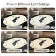 thumbnail image 7 of ODIKA 2'x3' Ultra-Soft Accent Mat, Death Moth Gothic Academia Witchy Mystical Galaxy Phase Symmetry None Washable, Bare feet friendly, Easy Care Indoor rug for Bedside, Footrest, 7 of 7