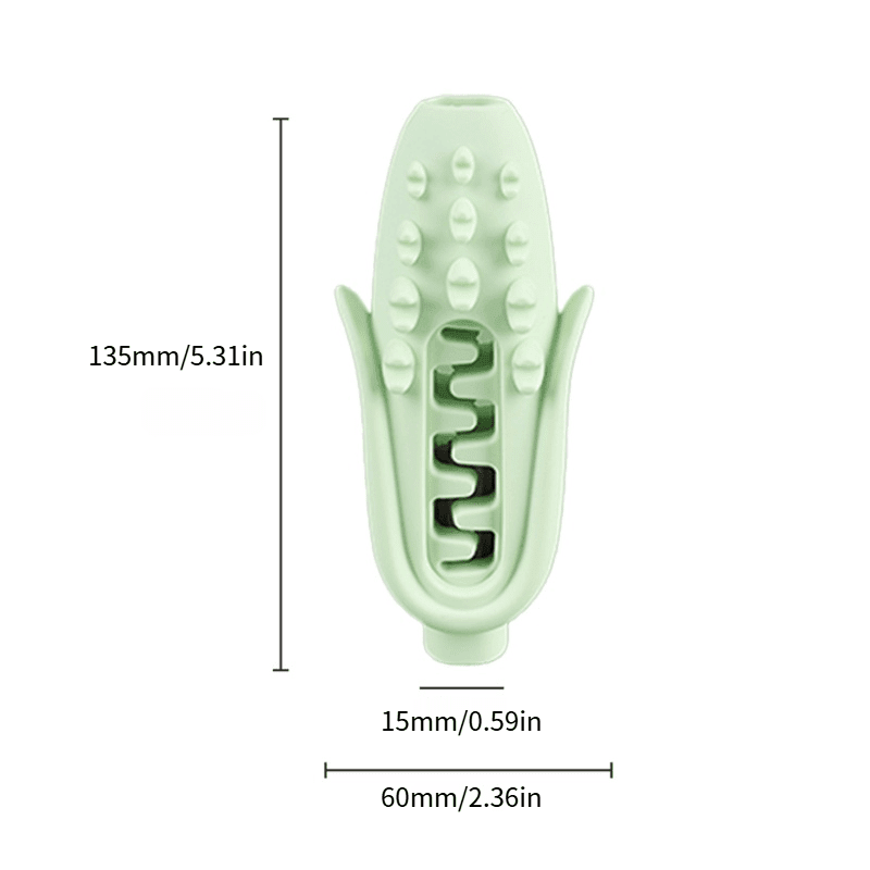 Pet Corn Chew Stick for Dogs, Food-Grade Silicone Teething Toy, Durable Bite-Resistant Dog Chew Toy for Small to Large Breeds