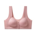 thumbnail image 1 of Front Closure Bra for Everyday Comfort Seamless Wireless Supportive Full Coverage T-Shirt Bra with Soft Padding and Underwire, 1 of 2
