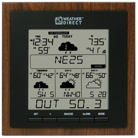 Weather Direct WD-3302U-MF-WAL 4 Day Internet Powered Wireless Forecaster