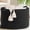 Black-19.7x19.7x12.6 Inch (Pack of 1), variant on Round Wicker Storage Basket Black & Jute, 21.7x21.7x13.8 Inch (Pack of 1) For Blanket And Laundry