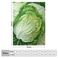 thumbnail image 4 of Chilfamy  Funny Cabbage Blanket Healthy Green Vegetable Leaves Bed/Couch Throw Blankets for Adults Soft Lightweight Gag Gifts for Kids White, 4 of 6