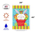 thumbnail image 2 of Toland Home Garden Peeping Bunny Eggs Easter Flag Double Sided 28x40 Inch, 2 of 5