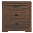 thumbnail image 7 of Small Dresser for Bedroom, 3 Drawer Dresser for Closet Organizers and Storage, Mid Century Modern Dresser for Living Room, Hallway, Rustic Brown, 7 of 7