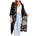 thumbnail image 1 of Buy 2 get 10% off Sunscreen Skin care Fashion Women's Embroidered Seaside Holiday Loose Sunscreen Beach Cardigan, 1 of 3