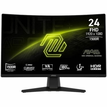 MSI 24" (23.6" Viewable) 180 Hz VA FHD Gaming Monitor Adaptive Sync 89.9% ADOBE RGB / 91.5% DCI-P3 / 115.8% sRGB MAG 242C