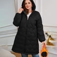 thumbnail image 4 of Luvrsol Womens Winter Coats Warm Padded Cotton Coat Long Sleeve Zip Up Casual Jacket Outerwear XL-5XL, 4 of 4