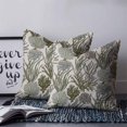 thumbnail image 2 of 24x24 Pillow Covers Set of 2, Sage Green Coral Coastal Square Throw Pillow Covers for Couch/Sofa/Living Room, Summer Beach Nautical Ocean Decorative Soft Pillowcases for Couch Throw Pillows, 2 of 7