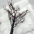 thumbnail image 5 of 21" Vintage Glowing Tree with Cardinal & Berries, Christmas Decorations Night Light, Red Bird Tree Lights for Home Table Centerpiece Mantel Decor, 5 of 5