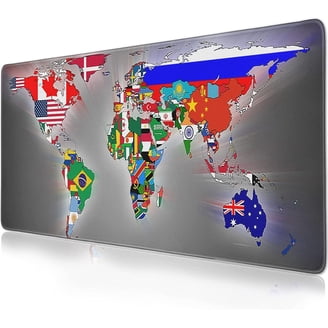 Mouse Pad, Large Antique World Map Desk Mat, Jordan