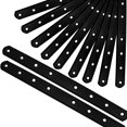 thumbnail image 1 of Plato de reparación Straight Brackets Redovant de 10 cm, 12 unidades, color negro, 1 of 7