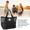 thumbnail image 3 of Mesh Beach Bag, Mesh Pool Bag Abraza Capacidad Nylon Plegado PARA MULTIFUNCIONAL PARA VACACIONES Para Juguetes, 3 of 7
