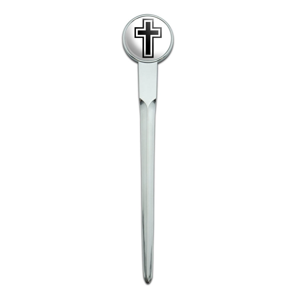 Cross Christian Religious Classic Metal Envelope Letter Opener