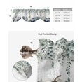 thumbnail image 5 of Tie Up Valance Curtain for Kitchen,Vintage Thanksgiving Pumpkins Rod Pocket Short Curtains Adjustable Tie-Up Shade Valances,Farmhouse Foliage Window Treatment for Bathroom Living Room Bedroom, 5 of 8