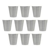 Metal Shot Glasses 2.5 oz. Set of 10, Bulk Pack - Great for Weddings, Birthdays, Parties - Stainless Steel
