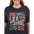 thumbnail image 3 of Lee Women's Plus Size Logo Tee, 3 of 6