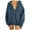 Blue, variant on SGMVNU Hoodies for Women Zip up Hoodie Oversized Sweatshirt Jackets Fall Winter Coats 2025 Fashion Jakcet with Pockets(Brown,5XL)