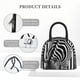 thumbnail image 4 of Easygdp Optical Zebra Illusion Bolsa de Almuerzo Insulada Grande, Forro de Aluminio, Diseño Espacioso, a Prueba de Fugas, Ideal para Trabajo, Picnics, Viajes y Actividades al Aire Libre, 4 of 6