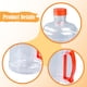 thumbnail image 5 of Botella de agua reutilizable, cubo de almacenamiento de agua de 3 l con tapa, multifuncional. Rojo, 5 of 6