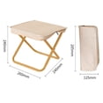thumbnail image 6 of Lifetechs Outdoor Folding Stool Storage Bag Portable Lightweight Heavy Duty Camping Backpacking Beach Picnic Fishing Collapsible Chair Seat, 6 of 8