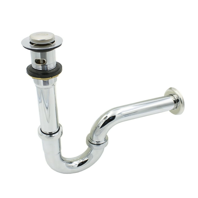 Cespol Desagüe Para Lavabo Alfa Cromado de Acero Inoxidable Con PopUp