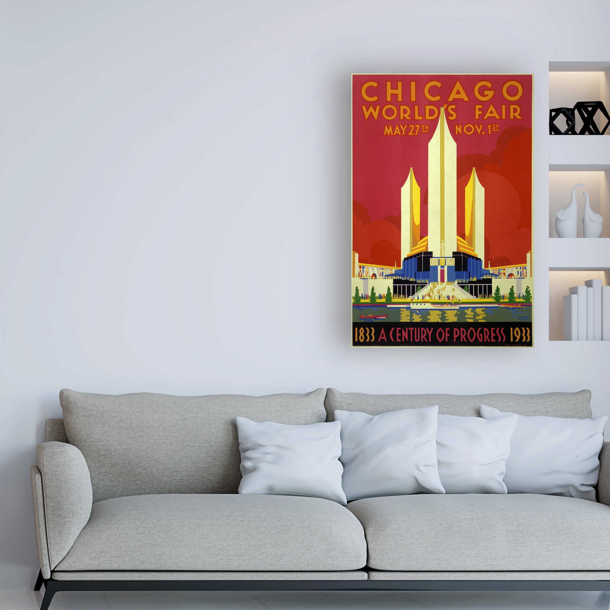 Unknown Artist 'Chicago Worlds Fair' Canvas Art