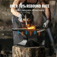thumbnail image 3 of VEVOR Single Horn Anvil, 66Lbs Cast Steel Anvil, High Hardness Rugged Round Horn Anvil Blacksmith, Large Countertop and Stable Base, with Round and Square Hole, Metalsmith Tool for Bending and Shaping, 3 of 9