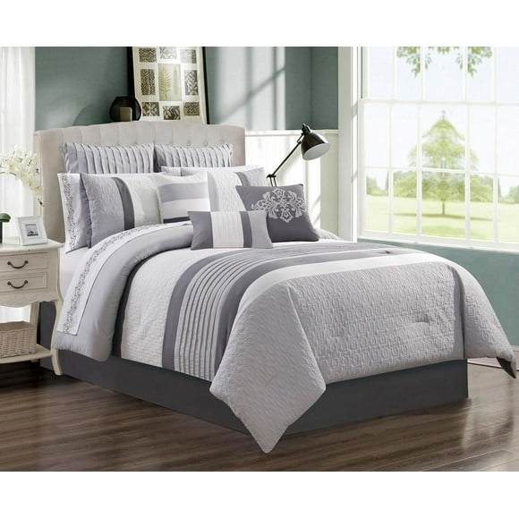 Safdie & Co. Wov Kane 7PC King Comforter Set