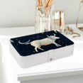 thumbnail image 6 of Constellation Elegant Jewelry Box Organizer with Removable Compartment and Earring Holder - Portable PU Leather Storage Case, 6 of 6
