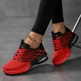thumbnail image 5 of Chenyee Womens Casual Shoes Lightweight Slip On Sneakers Lace Up Knit Athletic Walking Shoes, 5 of 7