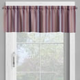 thumbnail image 4 of Ambesonne Stripes Valance & Curtain, Vertical Barcode Lines, 55"x24", Ruby Navy Blue Grey, 4 of 6
