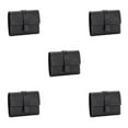 thumbnail image 1 of pitrice Leather Women Purse Rectangular Trifold for Zipper Hasp Stylish Card Holder Photo Folder Wallet Notecase Birthday Gift Black 5Set, 1 of 6