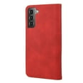thumbnail image 3 of Feishell for Samsung Galaxy S22 5G Wallet Case,Shockproof Ultra Thin Premium PU Leather Magnetic Closure Card Slots Cash Pocket TPU Bumper Shock Absorbing Flip Kickstand Phone Cover,Red, 3 of 10
