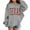 Grey, variant on Hoodies for Girls City Name Letter Print Red Hoodie Lightweight Long Sleeve Hoodies Warm Fall Winter Clothes Girls 7-8 Years Clothes