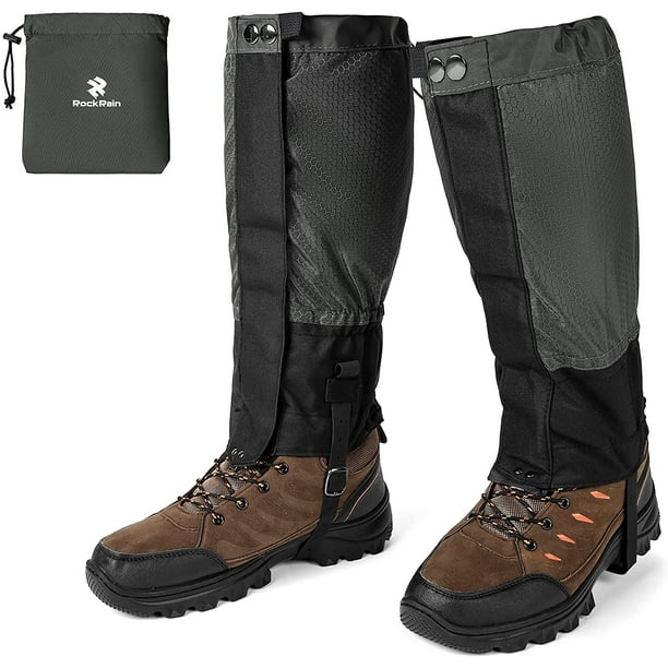 ROCKRAIN Waterproof Leg Gaiters Adjustable Snow Boot Gaiters for Men